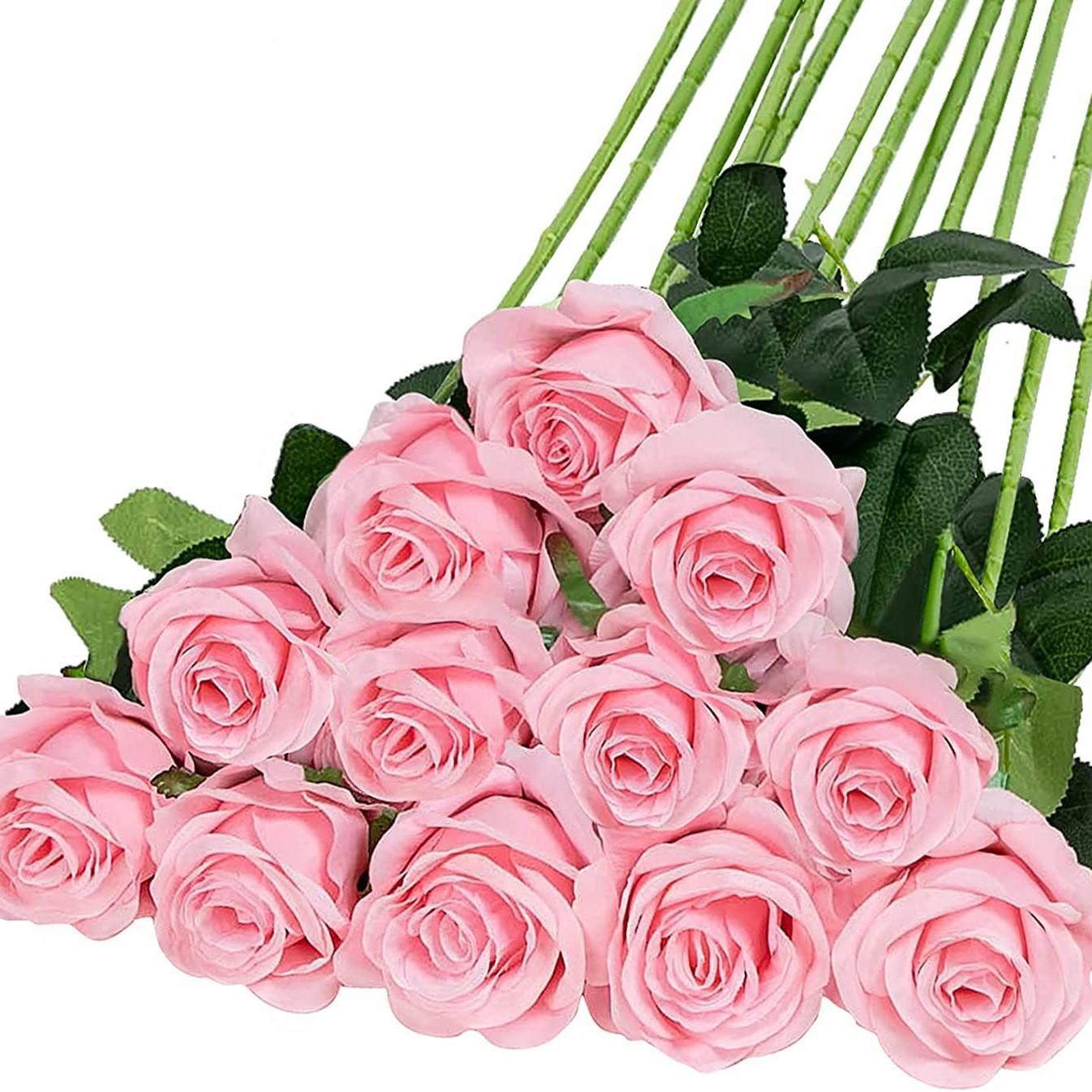 

Имитация роз, один шелк, поддельные цветы, искусственные цветы, украшение свадебного зала, букет, Маленький Париж розовый