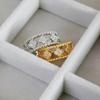 Retro Four-Leaf Clover Zircon Ring - Versatile Fashion Accessory for Trendy Girls