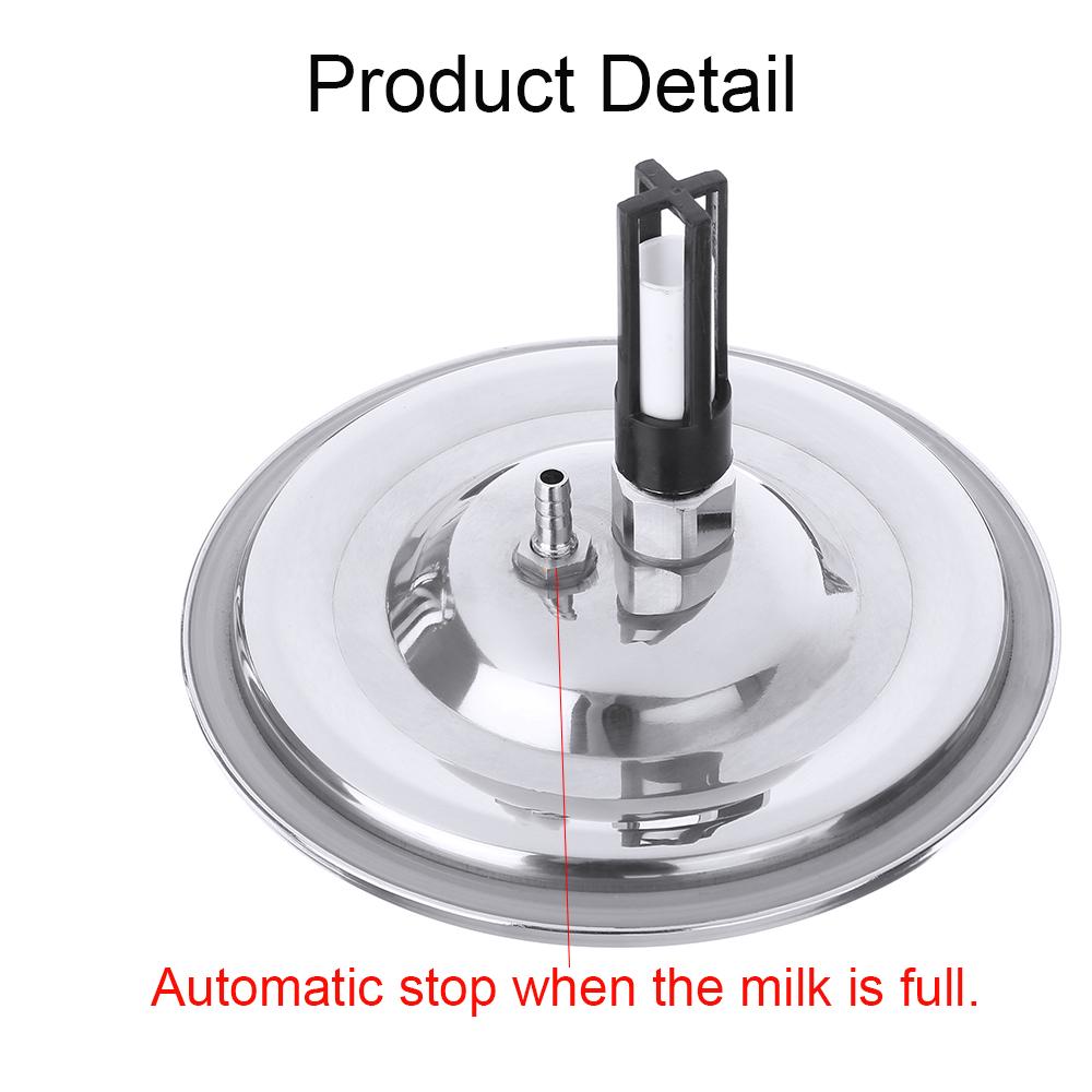 110V Electric Milking Machine 7L Rechargeable Cow Goat Sheep Milker Stainless Steel Bucket Double Heads Hose With Restriction Valve