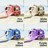 Baby Bus Cartoon Kids Plastic Drinking Cup With Straw And Leakproof Design For School And Party