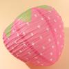 Special-shaped Strawberry Lantern 3D Pink Hanging Lantern Ball Paper Lantern  Party Decoration