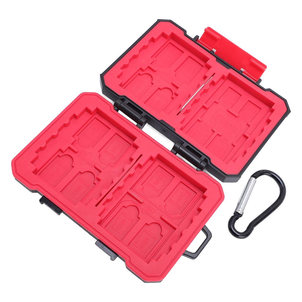 Portable Memory Card Case ABS Rubber Water Resistant Memory Card Storage Holder Organizer for XQD