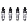 #09B Automotive Parts & Accessories,Set of 4 New Diesel Fuel Injectors 16600-63G21 1660063G21 for Nissan (Black & Silver)
