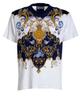 חולצת טי Versace Jeans Couture עם הדפס Tullerie בלבן, מידה S, חולצת טי יוניסקס