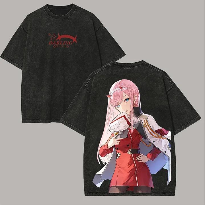 

YuYu Hakusho Washed Tshirt personality Clothes NewModel Anime Tshirt Year round clothing Streetwear Plus Size Unisex Couples M