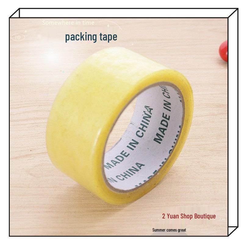 35m Transparent Wide Adhesive Tape, 4.5cm - Ideal for Carton Sealing and Packing.
