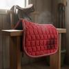 Quilted Saddle Pad Double Rope Piping Polycotton Material Equestrian