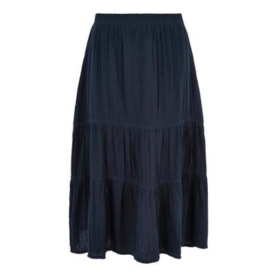 Weird Fish Womens/Ladies Lathika Tiered Organic Cotton Midi Skirt