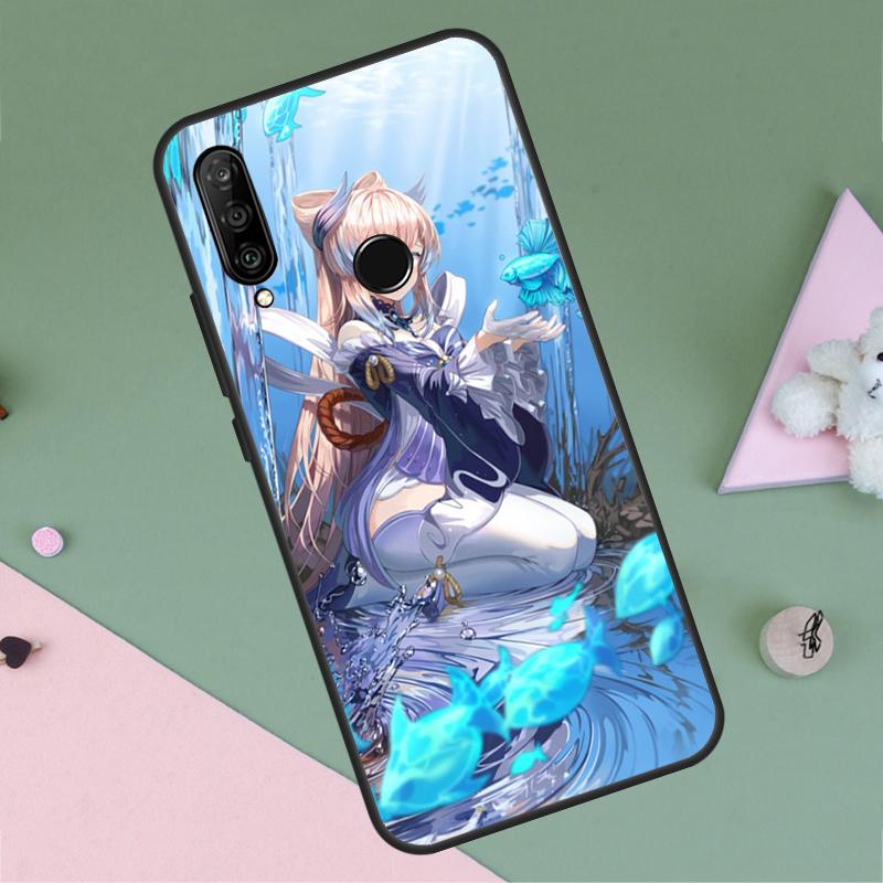 Sangonomiya Kokomi Genshin Impact For Huawei P20 P40 Lite P60 P30 Pro Nova 5T 9 10 SE 12s 12i 11i Y90 Y70 Y60 Y61 Y72 Y91 Case