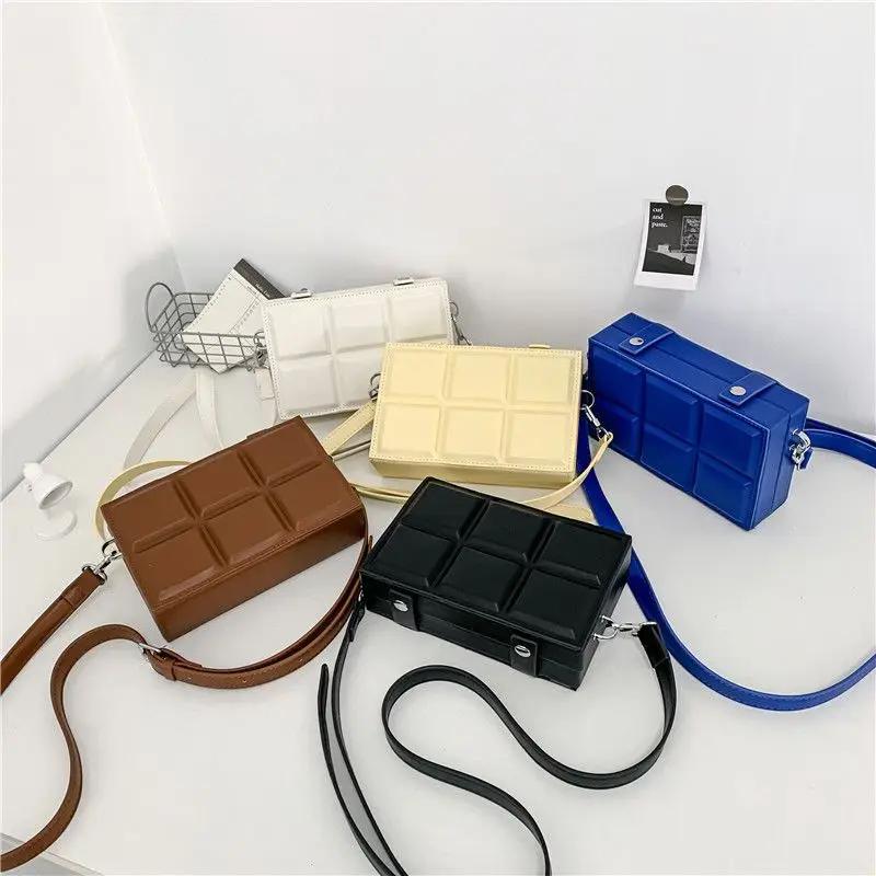 Women Bag Box Plaid Fashion Hasp Street Style Shoulder Bag  Crossbody Women Bag UNISEX