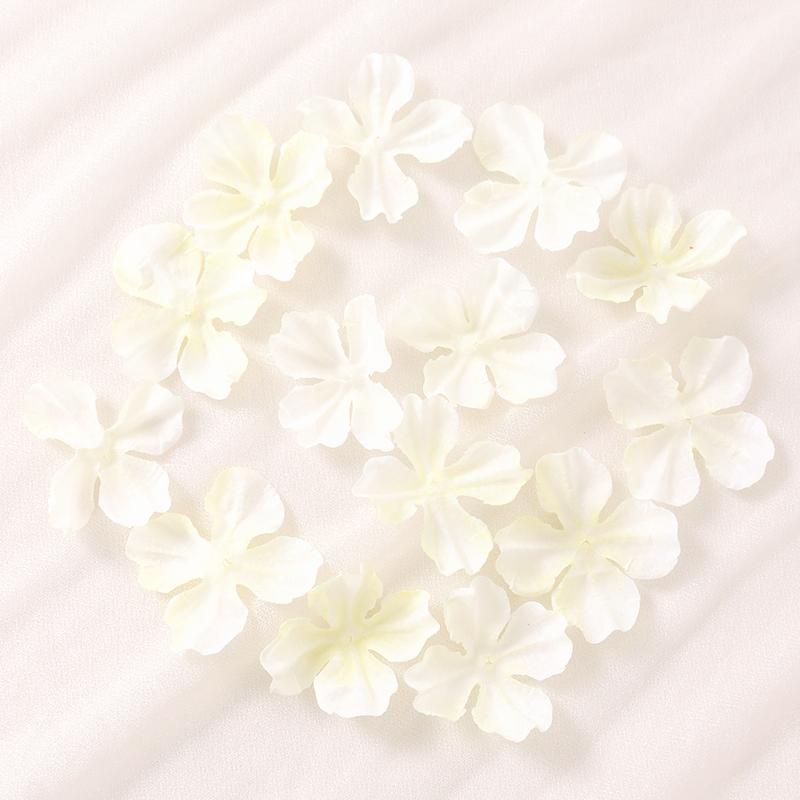 20/50Pcs Artificial Flowers 4.5CM Fake Flower Petal for Home Decor Wedding Decoration DIY Craft Gift Costume Ornament Accessory