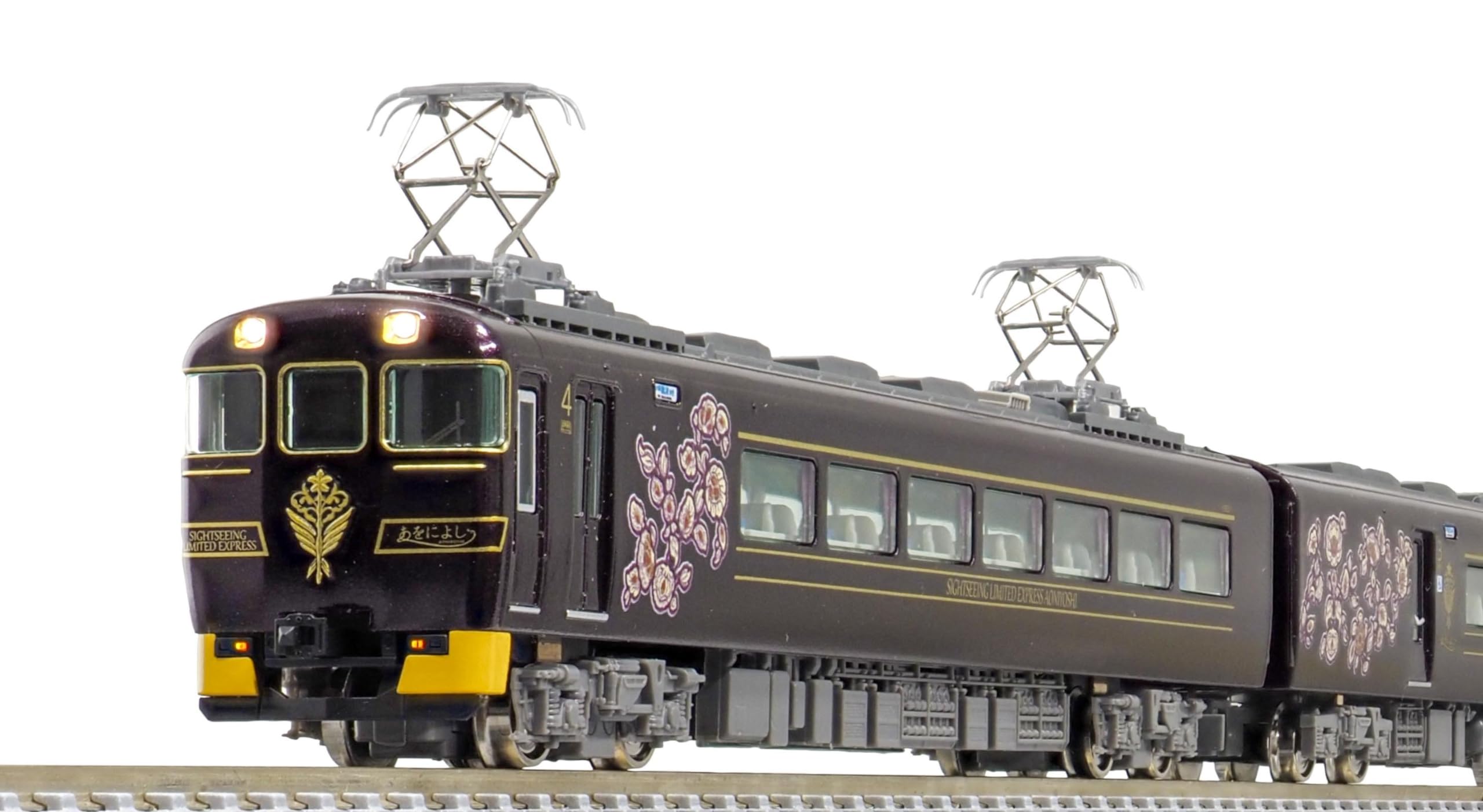 

Greenmax N Gauge Kintetsu 19200 Series Sightseeing Express Set 50745 Железнодорожная модель поезда Awonyoshi 4-вагонный (с силой)