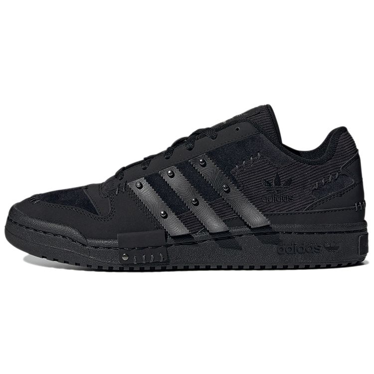 

Adidas Originals Melting Sadness X Forum Exhibit Low Puppet Series Retro Casual Low-Top Sneakers Unisex Sneakers Black GW8726 35⅔