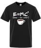 Summer Unisexs TShirt Cotton Casual Funny EnergyMilkCoffee Print Unisex Cool Loose ONeck Tops For Unisex Short Sleeve Male Tees
