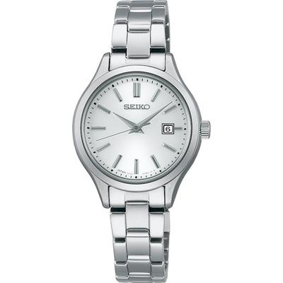 Damskie STPX093 (SEIKO SELECTION S Series Solar Metal Band damski) Zegarek okrągły srebrny analogowy