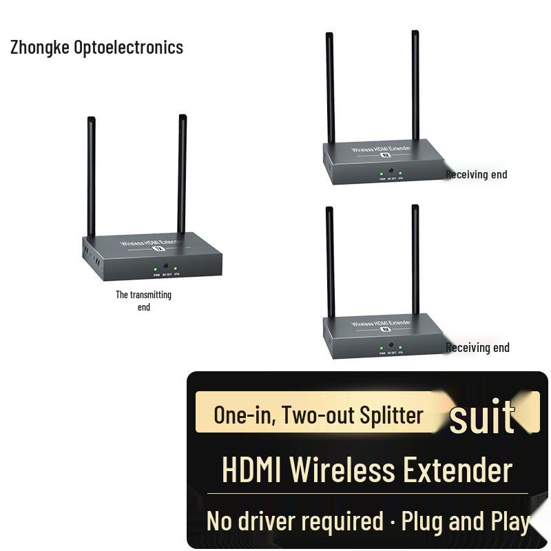 

Zhongke Optoelectronics HDMI 1x2 Splitter & Extender