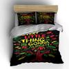 Colorful text and leaves. Bedding sets Duvet cover sets Duvet covers Pillowcases(1 * Duvet Cover 2 * Pillowcases without duvet insert)