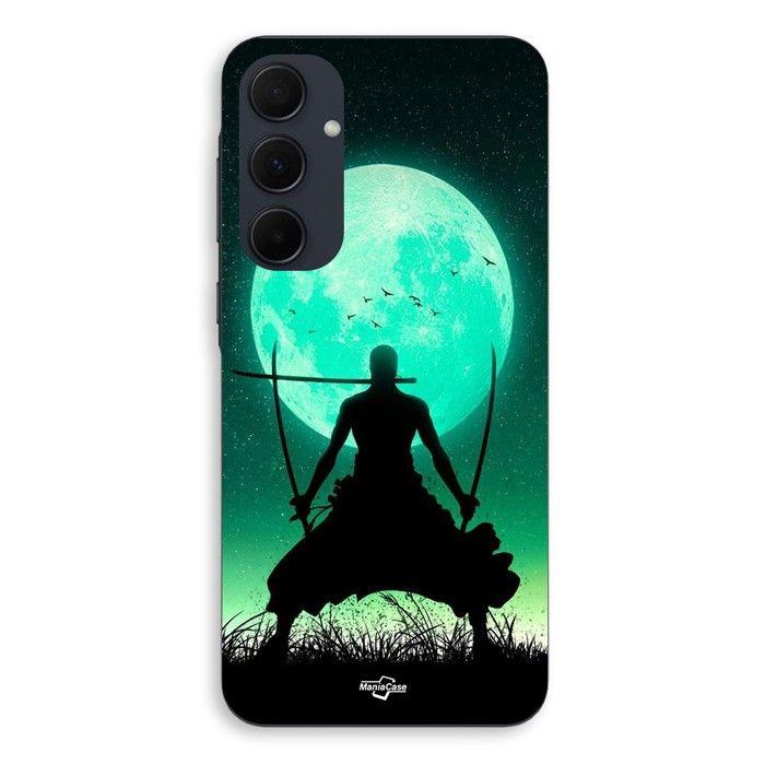 Coque de téléphone - MANIACASE - Samsung galaxy A55 - Silicone - Souple - Roronoa Zoro