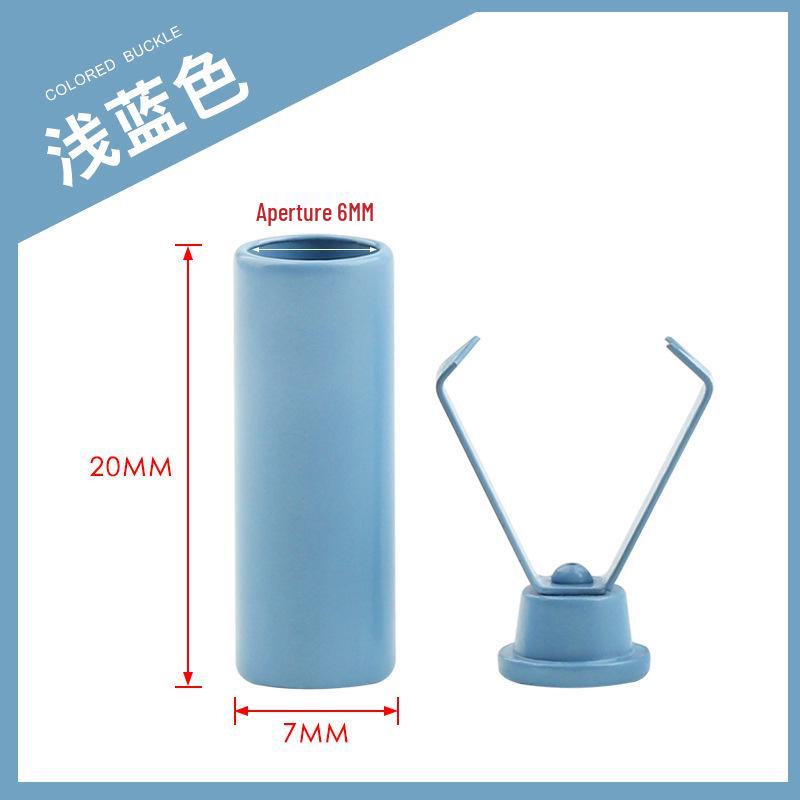 Colorful Metal Bell Cord End Clip for Hoodie & Hat Drawstrings - Spray-Painted Cord Lock Fixing Buckle.