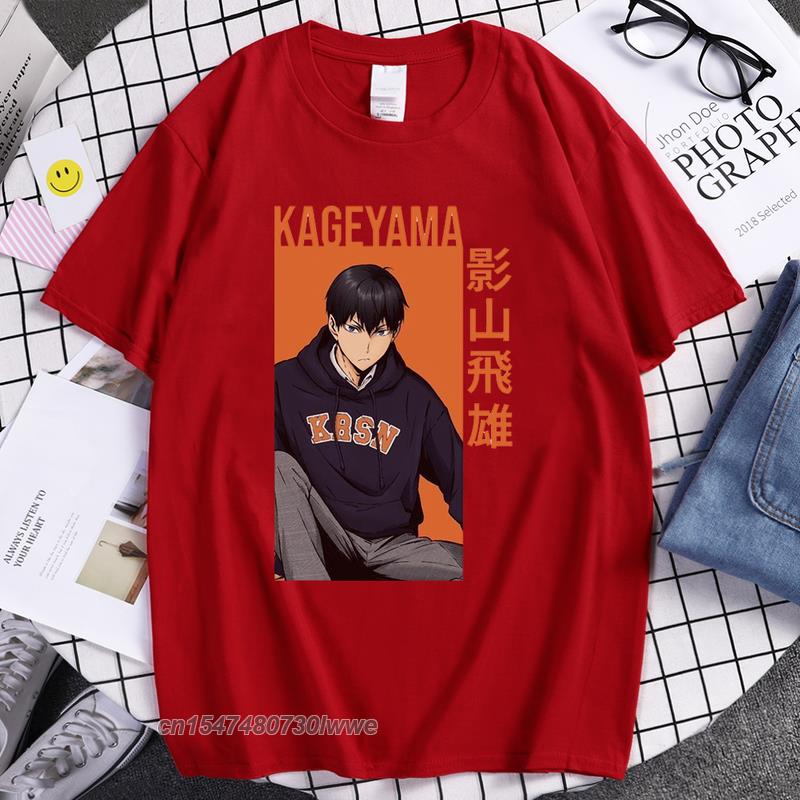 Cartoon Kageyama Tobio Anime Tshirts Unisexs Hip Hop Fashion Funny Tee Shirts Casual Brand Tops Volleyball Club Unisex Tshirt S
