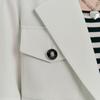 MAXZA Out Pocket Linen Like Short Sleeve Crop Jacket Cc08qj305on