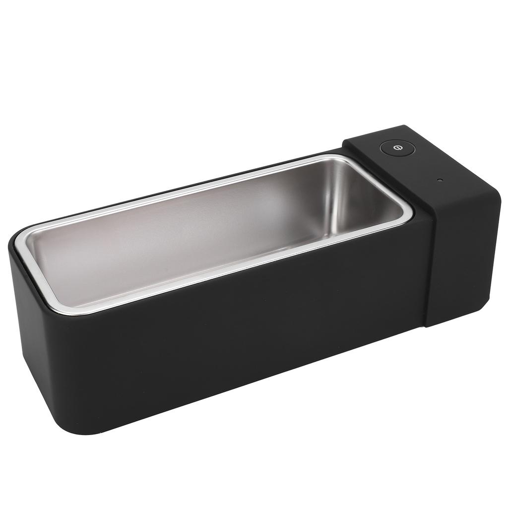 Jewelry Washing Machine Black 50kHz Ultrasonic Cleaner for Glasses MK186 600ml 15W