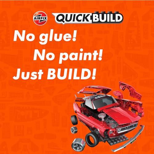 Airfix Non-Scale Quick Build Series Ford Mustang GT 1968 Pre-painted Block-Based Assembly Kit QB6035