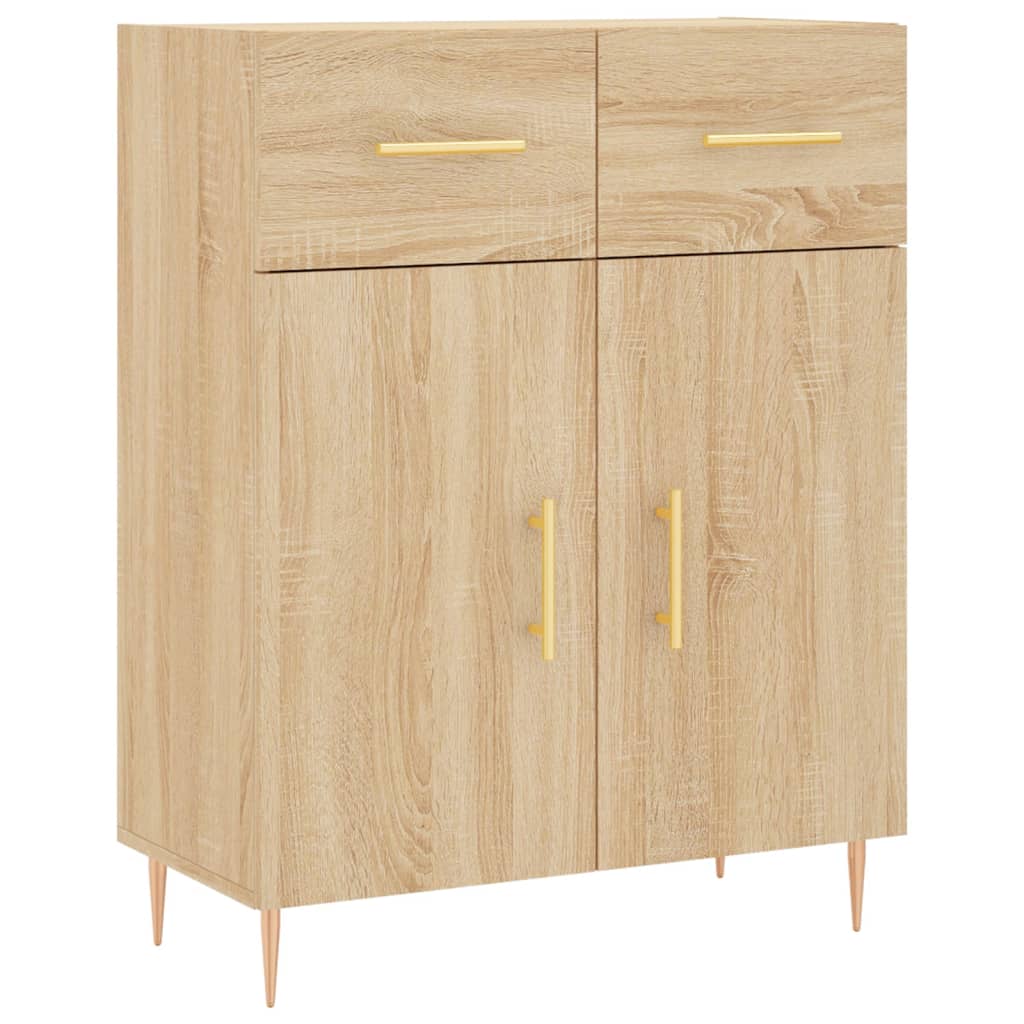 Highboard in Sonoma Oak Finish 27.8 x 13.4 x 70.9 in (W x D x H) Engineered Wood