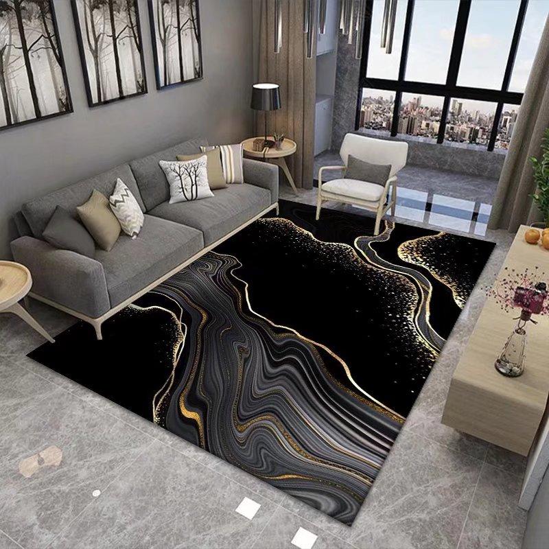 Splash Ink Abstract Green Carpet Living Room Large Area Rugs Home Decor Bedroom Bedside Carpets Non-slip Floor Mat Alfombra
