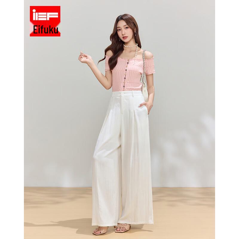 IEF 2026 Summer Casual Wide-Leg Pants L
