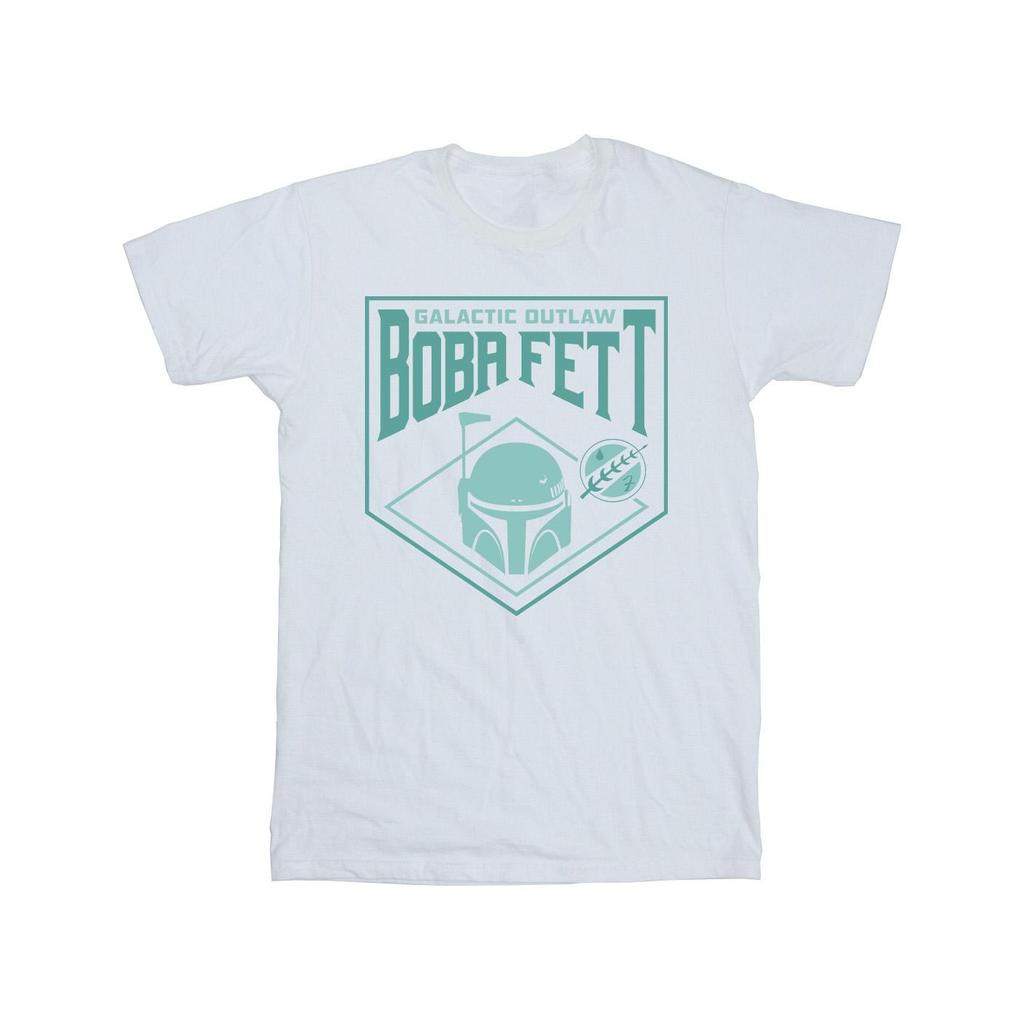 STAR WARS Mens The Book Of Boba Fett Galactic Helm Chest T-Shirt