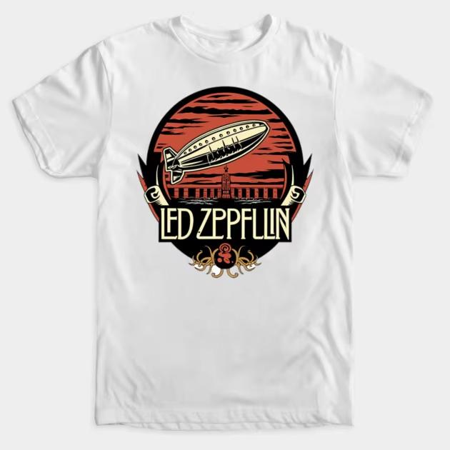 Led Zeppelin Vintage Art Graphic  Summer Unisex TShirt Unisex ONeck 100Cotton Short Sleeve Y2k Oversized Outdoor Leisure
