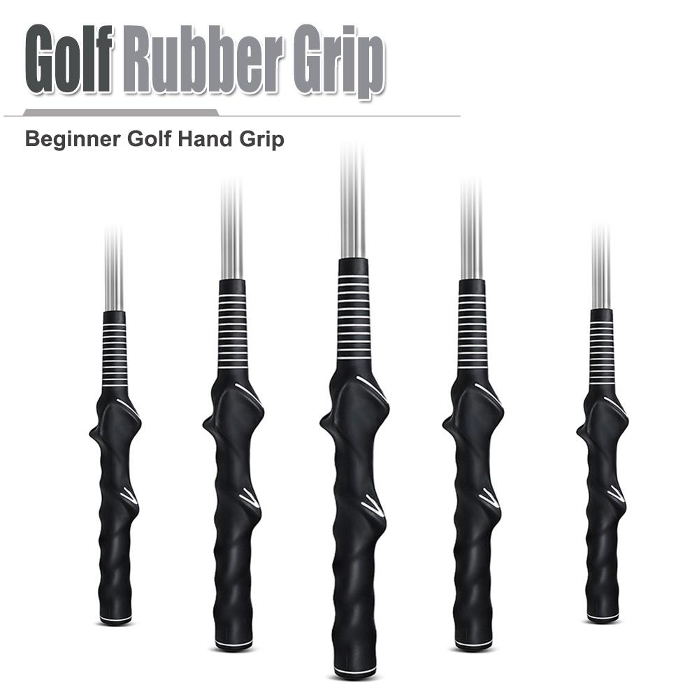 Universal Golf Rubber Grip Handle Swing Trainer Stable Standard Grip Non-Slip High Traction Golf Accessories