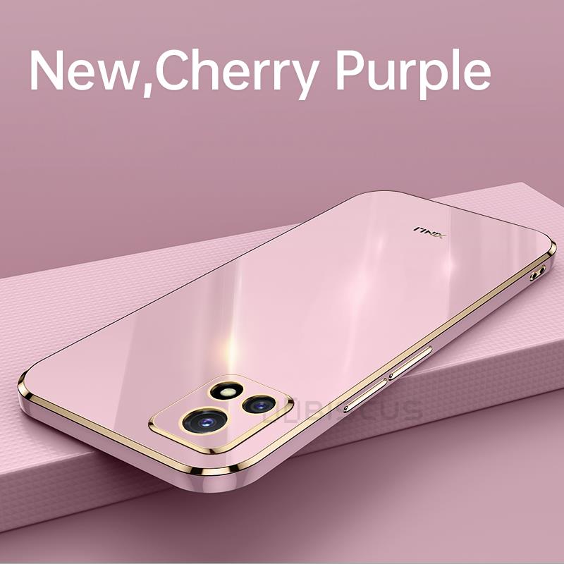 Custodia Per Vivo Y33S Y72 Y52 Y21 Y21S Y53S Y10 Y15S Y55S Y17 Y15 Y12S Y11S Y50 Lusso Placcatura Morbido Silicone Funda Carcasa Coque
