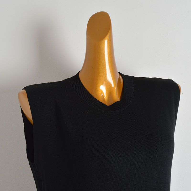 Sexy Sexy round Neck Stylish Cross Breasted Ice Silk Sweater Women's Summer Vest Unique Chic Tops