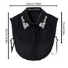 Top Halsbekleidung Abnehmbarer Kragen Baumwolle Revers Falscher Kragen Vintage Falscher Hemdkragen Bluse Tragen
