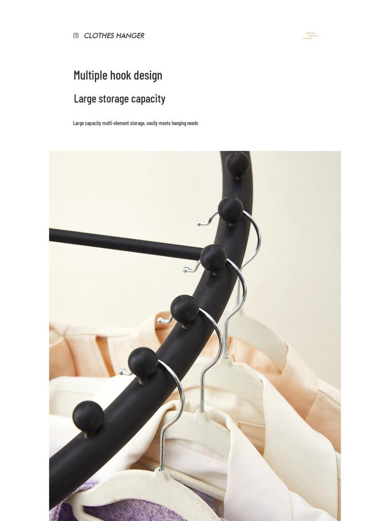 360° Rotating Multifunctional Floor Drying and Coat Rack Hanger