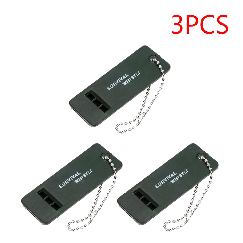 1-5PCS 3-Frequency Whistle High Decibel Survival Whistle Outdoor Hiking Camping Whistle Hunting Whistle Emergency Survival Tool