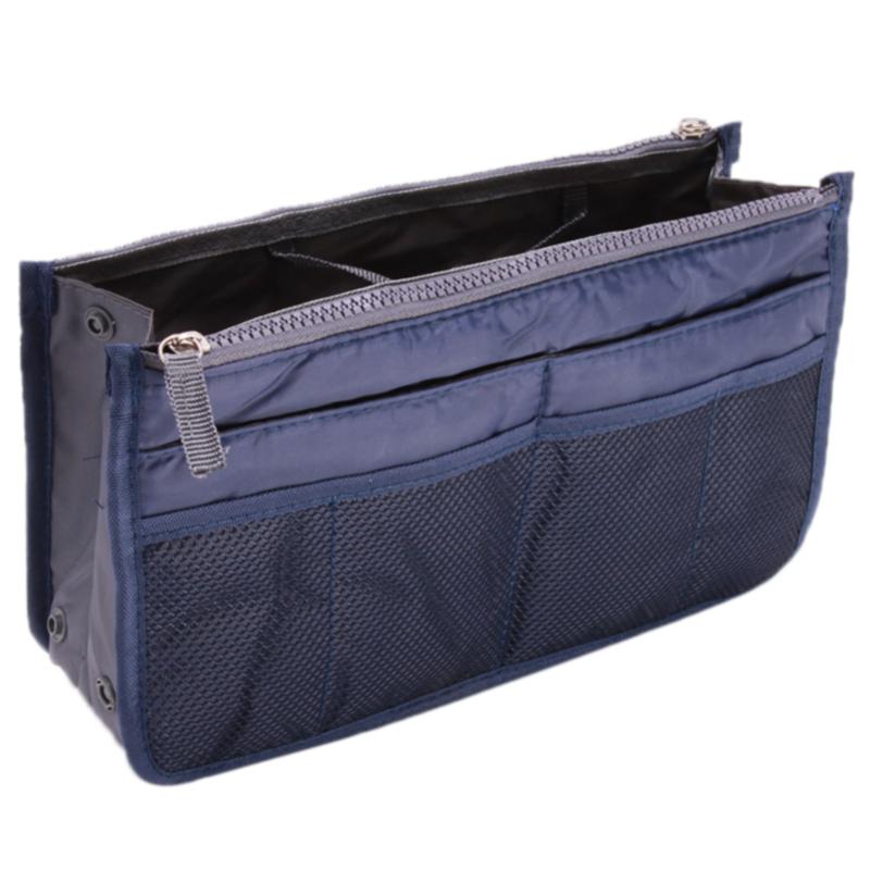 Organizer Insert Bag Women Nylon Insert Organizer Handbag Purse Large Liner Makeup Cosmetic Bag Cheap Female Tote Pouch