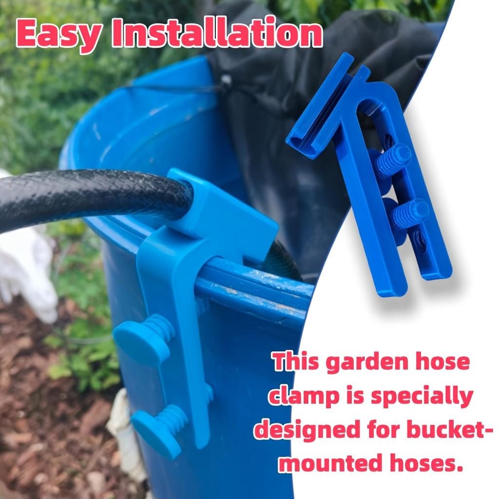 1pc Adjustable Water Pipe Clamp Durable Plastic Hose Holder Multifunctional Mounting Clip Curved Design for Easy Installation