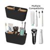 Toothbrush Holders For Bathrooms 5 Slots Toothpaste Organizer With Bamboo Divider Bathroom Accessories Storage-A79G