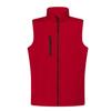Veste Zippé Softshell sans manche homme - - Rouge