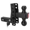 Adjustable Trailer Hitch Ball Mount 6 Inch Drop Rise Heavy Duty Tow Hitches for 2 Inch Hitch Receiver 12500 Lbs Capacity
