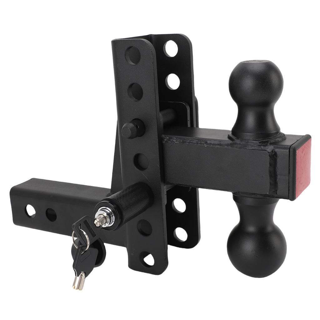 Adjustable Trailer Hitch Ball Mount 6 Inch Drop Rise Heavy Duty Tow Hitches for 2 Inch Hitch Receiver 12500 Lbs Capacity