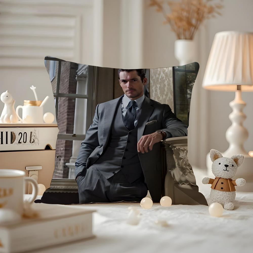 David Gandy Cushion Cover Pattern Printed Pillowcase For Living Room Sofa Cushion Cover & Bedroom Decor