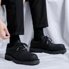 Leather shoes men's heightening British business casual shoes black commuter platform big head derby shoes 9791-R