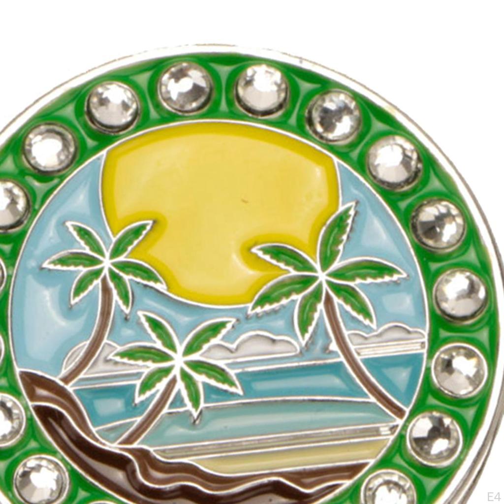 Golf Ball Marker Hat Clip for Men Women Zinc Alloy Markers Removable Caps Visor