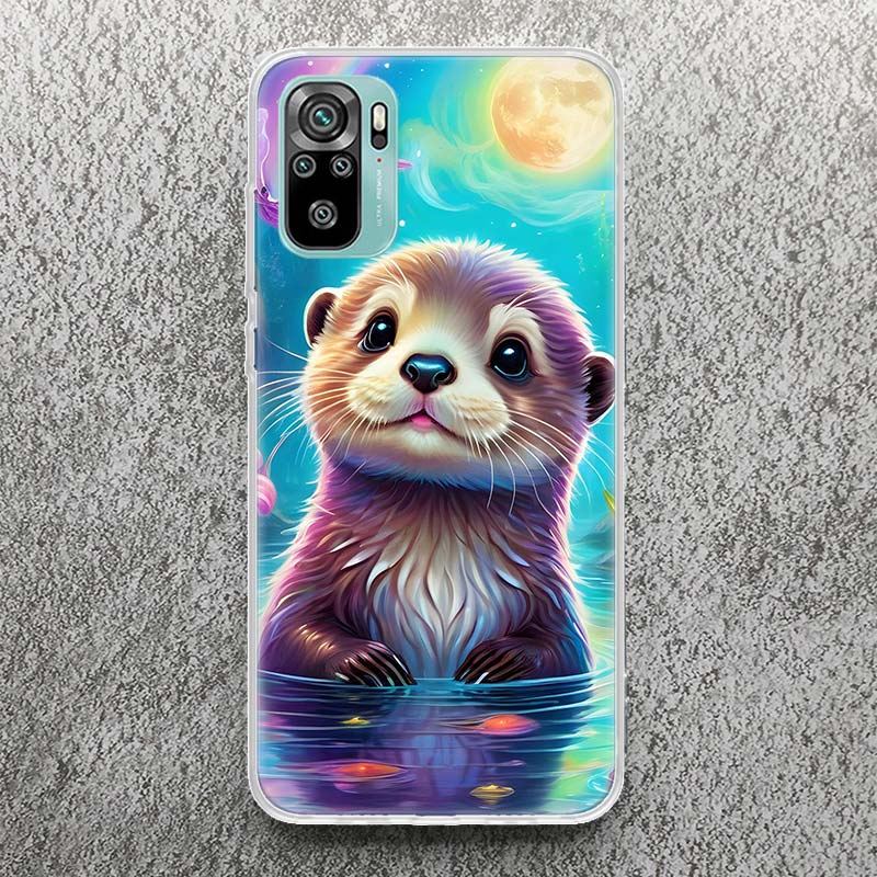 

Animal Otter Cute Cartoon Print Soft Case for Xiaomi Redmi Note 14 13 12S 11S Phone Shell 10 Pro Plus 11E 11T 12 11 10S 5G Cover Redmi Note 13 4G