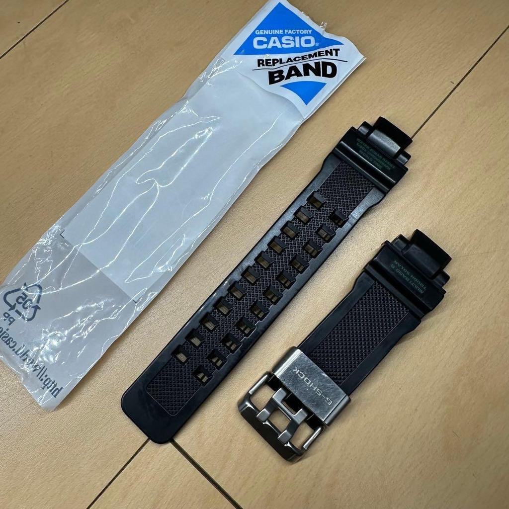 Used CASIO G-SHOCK GW-A1100 Genuine Replacement Rubber Belt Black