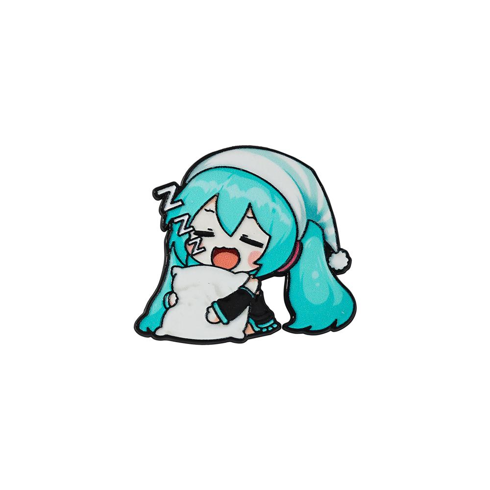 6pcs Kawaii Chibi Enamel Pin Set Multi-Pose Vocaloid Anime Brooches, Aesthetic Metal Lapel Badges for Backpack Perfect Gift
